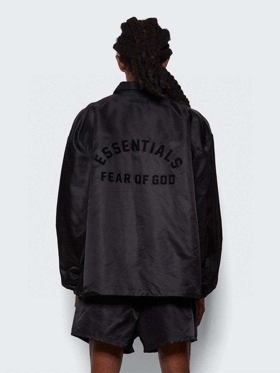 피어오브갓 fear of god 블랙로고 코치 자켓 (국내배송)