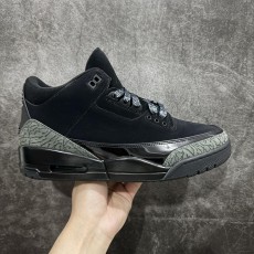 나이키 Air Jordan 3 Retro AJ3 Joe 3 검은 고양이 버스트 패턴 (해외배송)