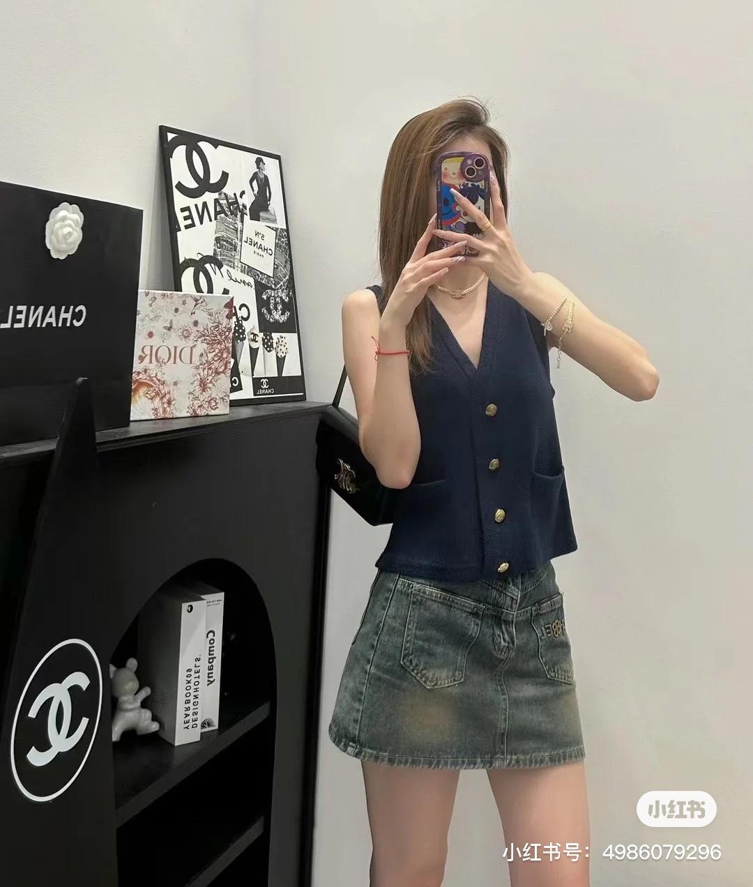 셀린느 브이넥 니트 조끼 (해외배송)