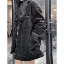 발렌시아가 파리 패밀리 24FW 램스킨 퀼팅 재킷 (해외배송)