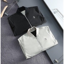 브루넬로쿠리넬리 자수로고 하이넥 바람막이 쟈켓 (국내배송)