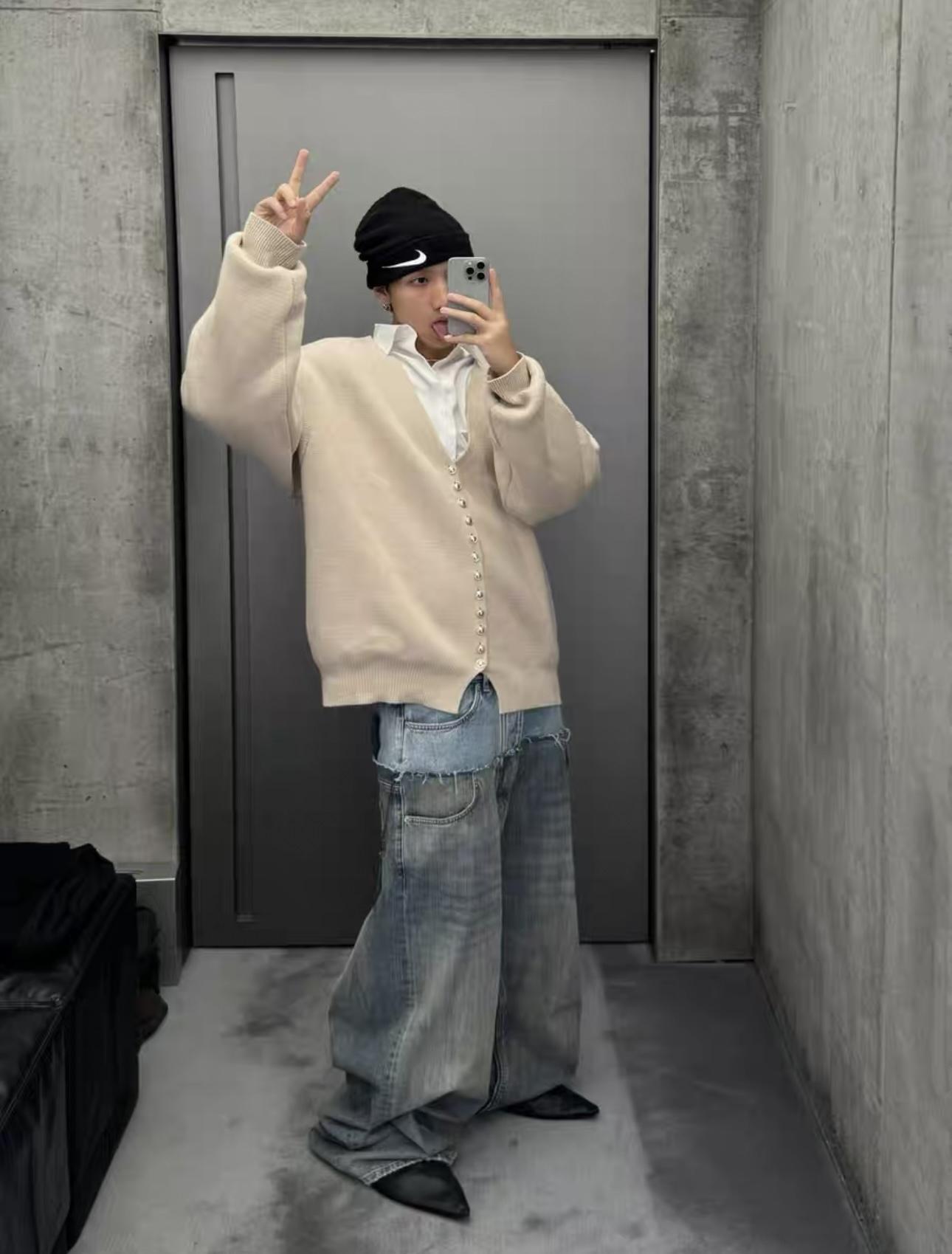발렌시아가 워시드 스플라이스 데님 팬츠 (해외배송)