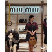 미우미우 나일론 콘트라스트 드레스 2컬러 (해외배송)