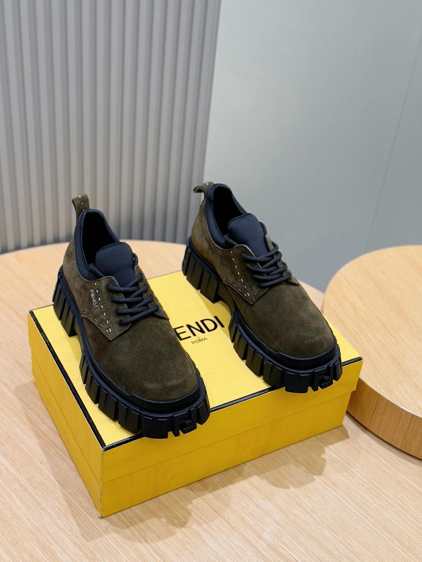 펜디 Fendi Force 레이스업 슈즈 (해외배송)