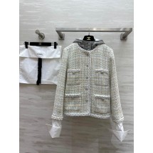 샤넬 후드 컬러풀 울 재킷 (해외배송)