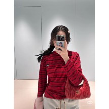 미우미우 2025SS 초봄 신상품 스트라이프 롱슬리브 (정품급 해외배송)