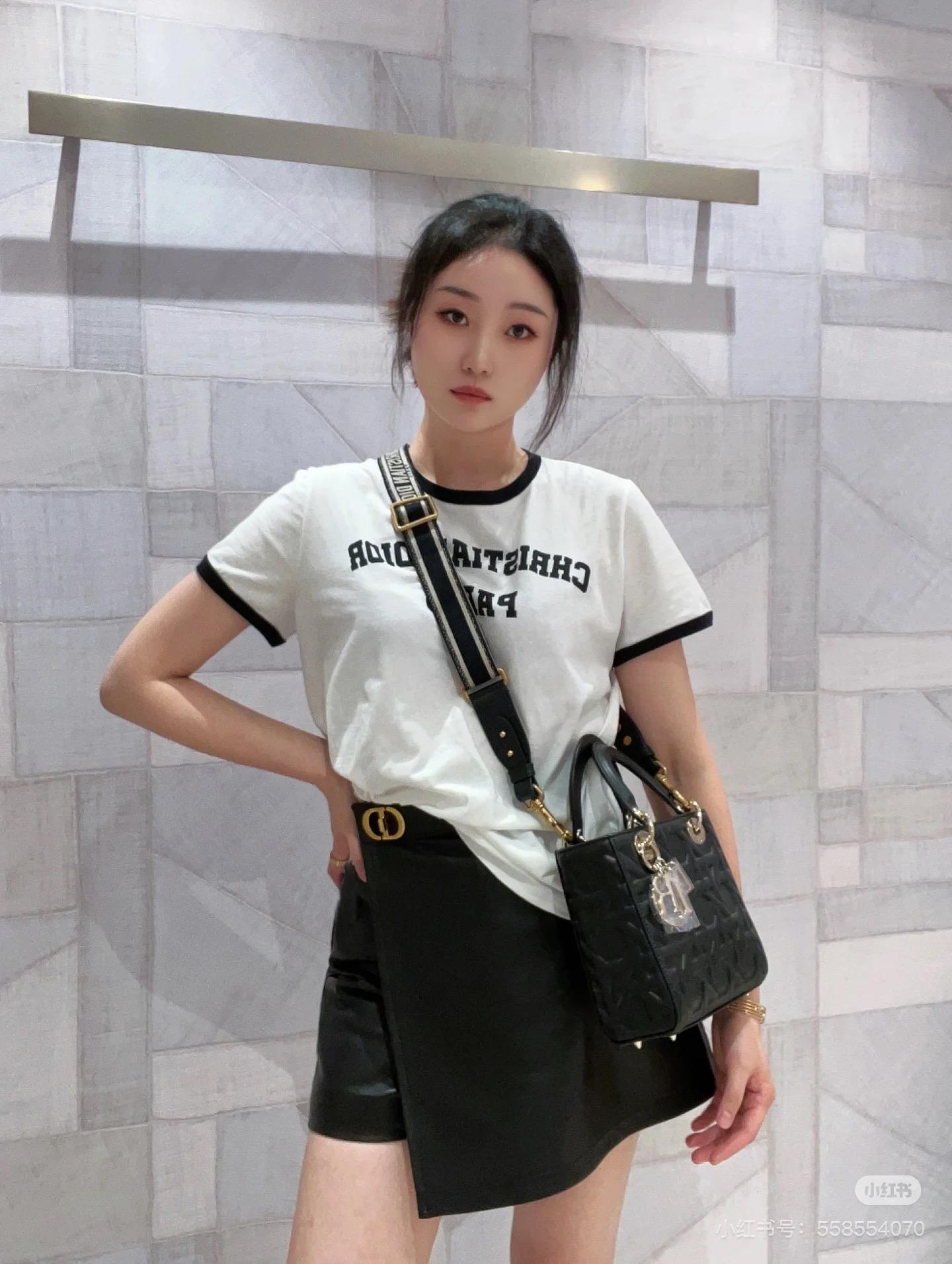 디올 레터 자카드 반팔 니트 스웨터 (해외배송)