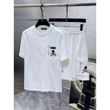 마스터마인드 재팬 여름 캐주얼 반팔 반바지 세트 (해외배송)