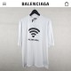 발렌시아가 wi-fi 라운드 티셔츠 남여공용 화이트 (국내배송)