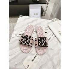 디올 모노그램 자수 가죽 슬리퍼 (해외배송)