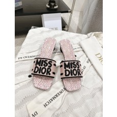 디올 모노그램 자수 가죽 슬리퍼 (해외배송)