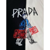 프라다 휴먼로고 라운드 티셔츠 (국내배송)
