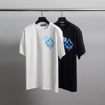 루이비통 블루로고 코튼 반팔티 (국내배송)