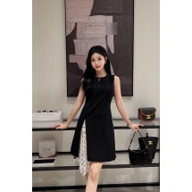 루이비통 슬릿 디자인 드레스 2컬러 (해외배송)