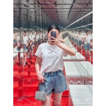 알렉산더왕 다이아몬드 비즈 라운드넥 반팔 티셔츠 (해외배송)