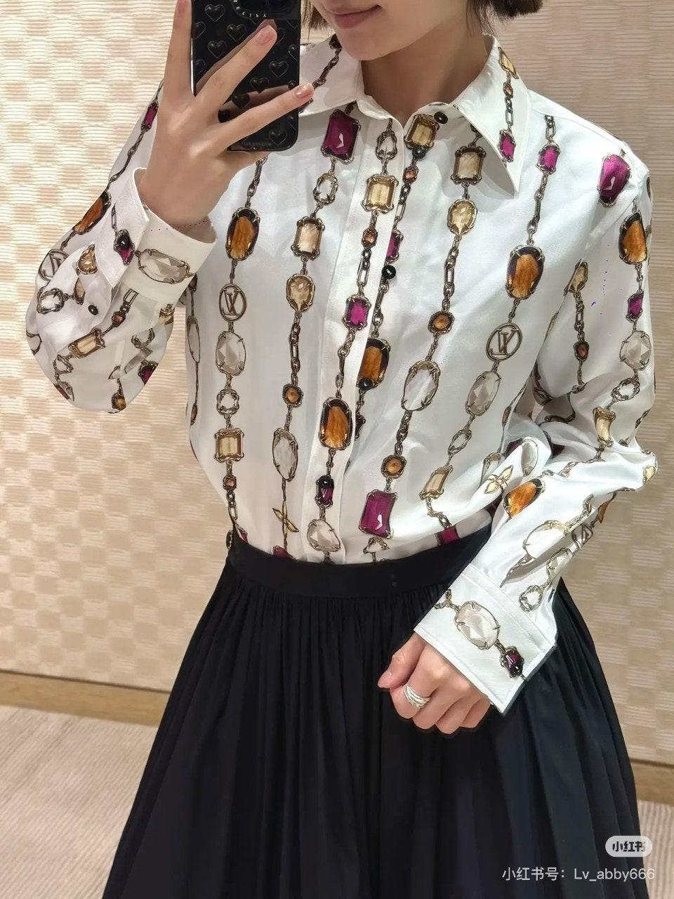 루이비통 다이아몬드 프린트 셔츠 (해외배송)