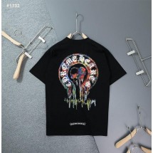 크롬하츠 크로스 컬러 파스텔블러 로고 반팔 (국내배송)
