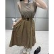 질샌더 3D로고 티셔츠 믹스 벨티드 드레스 (국내배송)