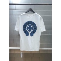 크롬하츠 데님패치 반팔 티셔츠 (국내배송)