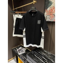 로에베 남성 캐주얼 라운드넥 반팔 반바지 세트 (해외배송)