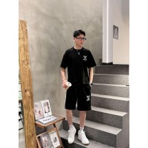 루이비통 남성 캐주얼 라운드넥 반팔 반바지 세트 (해외배송)