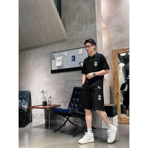 펜디 남성 캐주얼 라운드넥 반팔 반바지 세트 (해외배송)