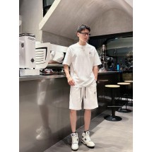 로에베 남성 캐주얼 라운드넥 반팔 반바지 세트 (해외배송)