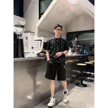 루이비통 남성 캐주얼 라운드넥 반팔 반바지 세트 (해외배송)
