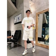 펜디 남성 캐주얼 라운드넥 반팔 반바지 세트 (해외배송)