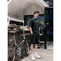 미우미우 남성 캐주얼 라운드넥 반팔 반바지 세트 (해외배송)