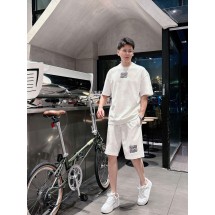 미우미우 남성 캐주얼 라운드넥 반팔 반바지 세트 (해외배송)