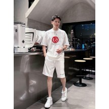메종마르지엘라 남성 캐주얼 라운드넥 반팔 반바지 세트 (해외배송)