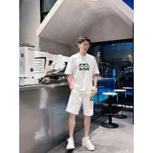 돌체앤가바나 남성 캐주얼 라운드넥 반팔 반바지 세트 (해외배송)