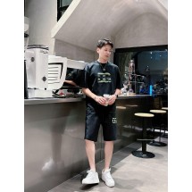 돌체앤가바나 남성 캐주얼 라운드넥 반팔 반바지 세트 (해외배송)