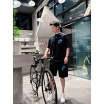 크롬하츠 남성 캐주얼 라운드넥 반팔 반바지 세트 (해외배송)