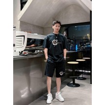 메종마르지엘라 남성 캐주얼 라운드넥 반팔 반바지 세트 (해외배송)