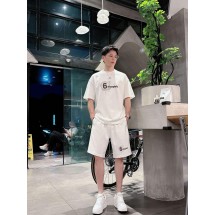 메종마르지엘라 남성 캐주얼 라운드넥 반팔 반바지 세트 (해외배송)