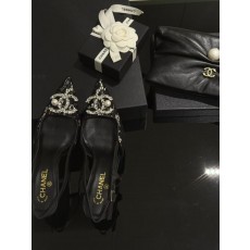 샤넬 25S 레이스 라인스톤 하이힐 (해외배송)