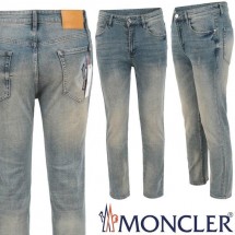 몽클레어 컬러 노블 프린트 슬림 일자진 (국내배송)
