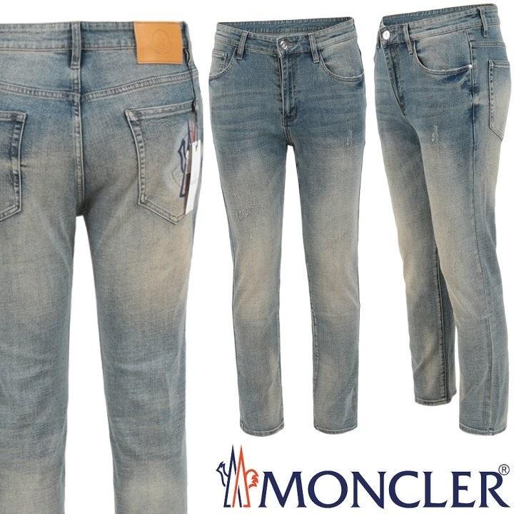 몽클레어 컬러 노블 프린트 슬림 일자진 (국내배송)