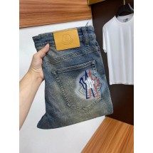 몽클레어 신상 멀티로고 스판 데님진 (국내배송)