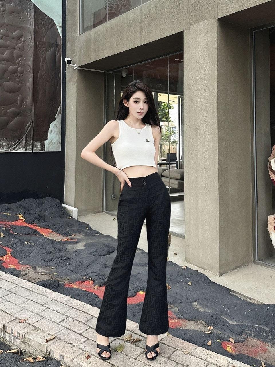 펜디 자카드 플레어 팬츠 2컬러 (해외배송)
