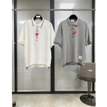 톰브라운 슈퍼파인 워터 리플 스트레이트 리브 반팔 2컬러 (해외배송)
