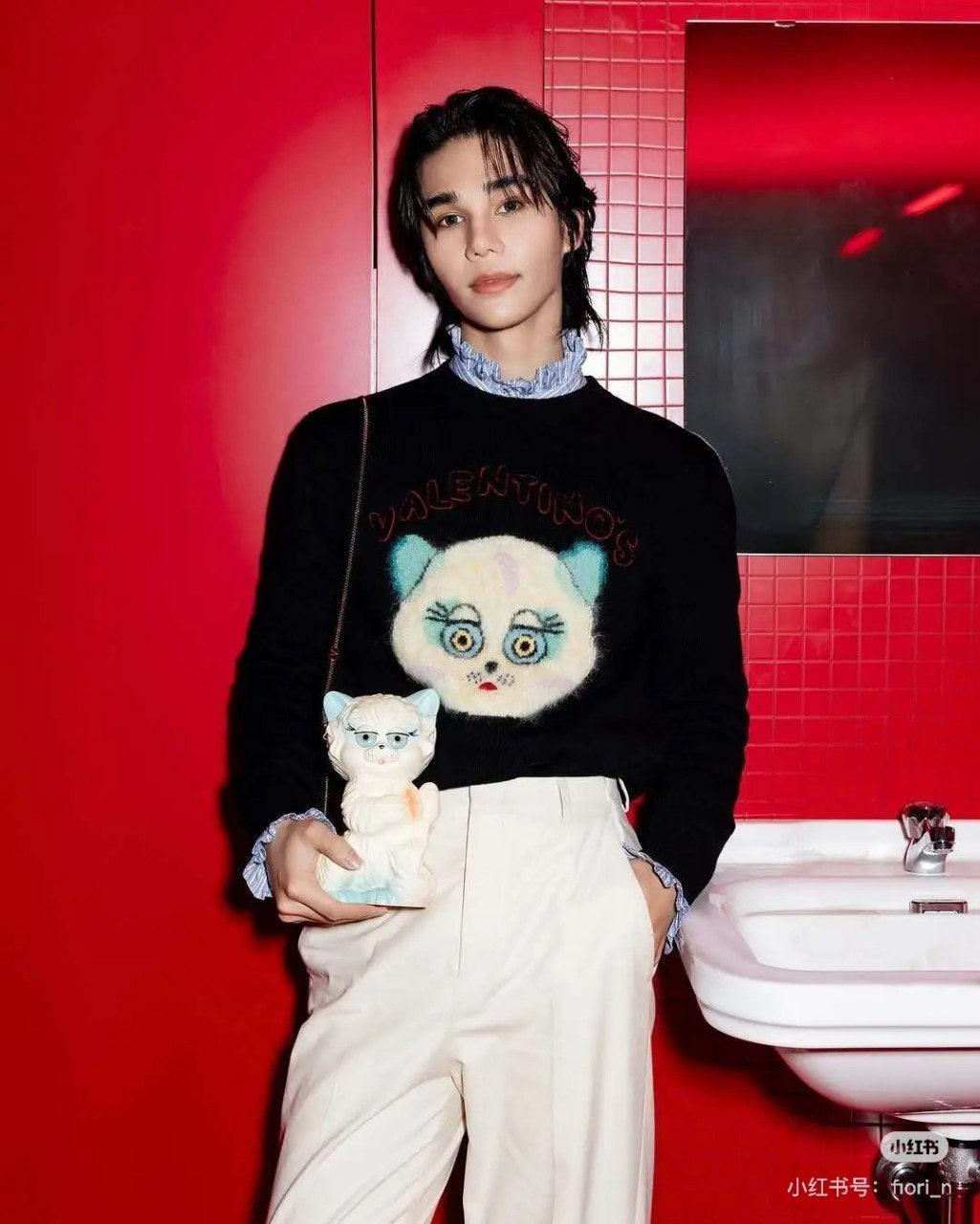 발렌티노 25FW 캣 자카드 스웨터 (정품급 해외배송)
