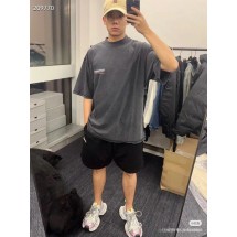 발렌시아가 25SS 웨이브 레터 자수 리버스 디자인 디스트레스드 반팔 (정품급 해외배송)
