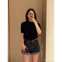 루이비통 25FW 레터 스팽글 로고 울 반팔 (정품급 해외배송)