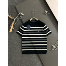 루이비통 신상 스트라이프 자수로고 니트 라운드 반팔 (국내배송)