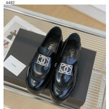 샤넬 로퍼 카프스킨, 메탈 블랙 G45156 (국내배송)