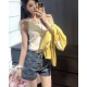 셀린느 CC로고 반팔티셔츠 & 데님 숏팬츠 SET (국내배송)